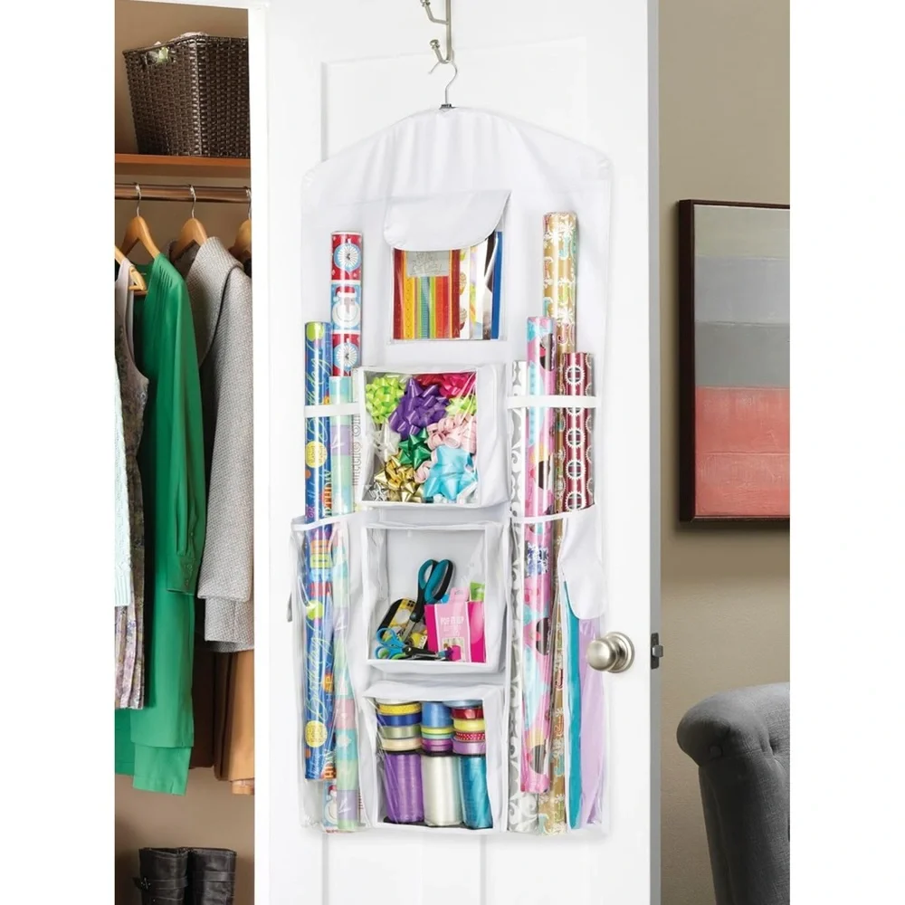 Whitomer White Hanging Closet Organizer
